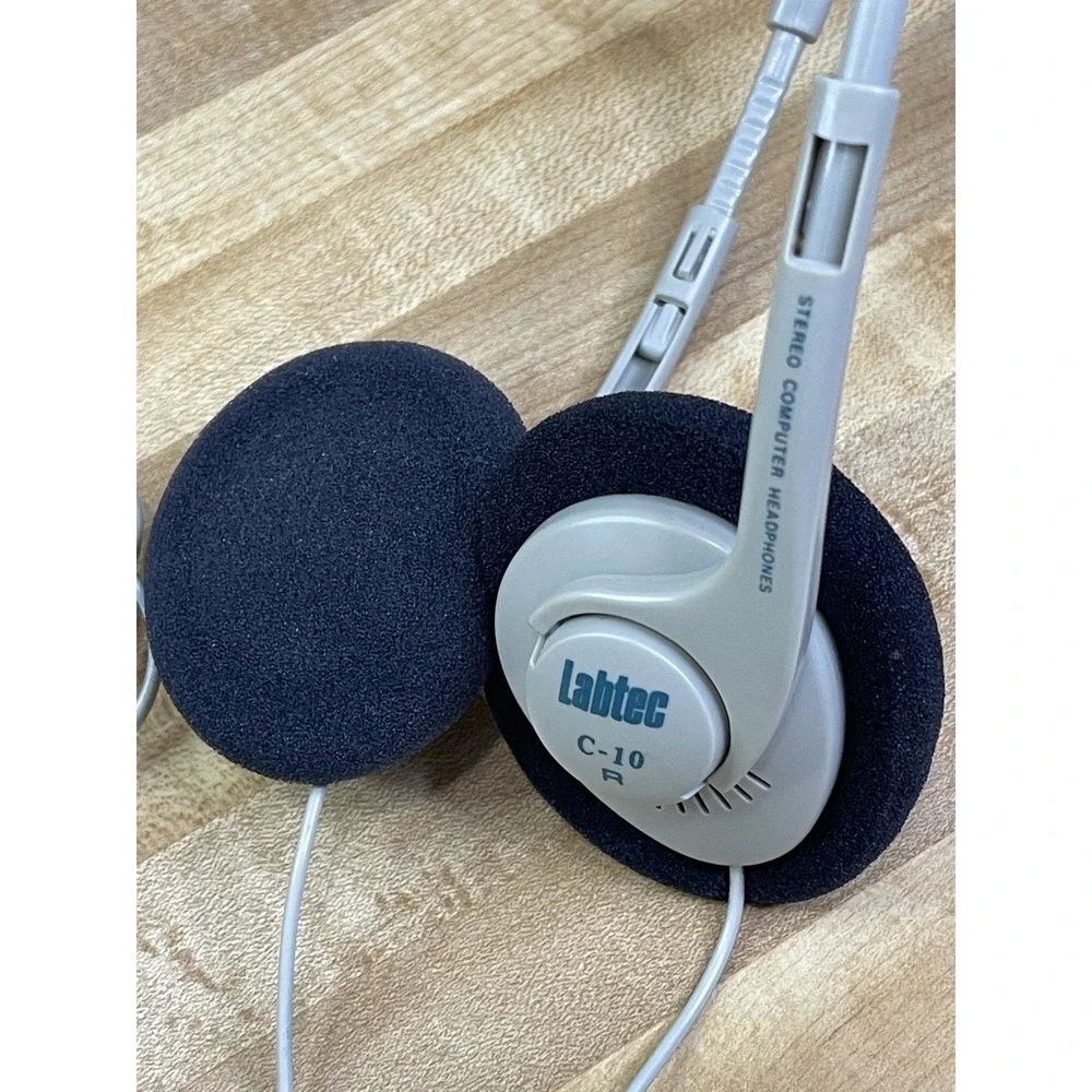 Labtec C 10 Stereo Computer Headphones NIP 1996